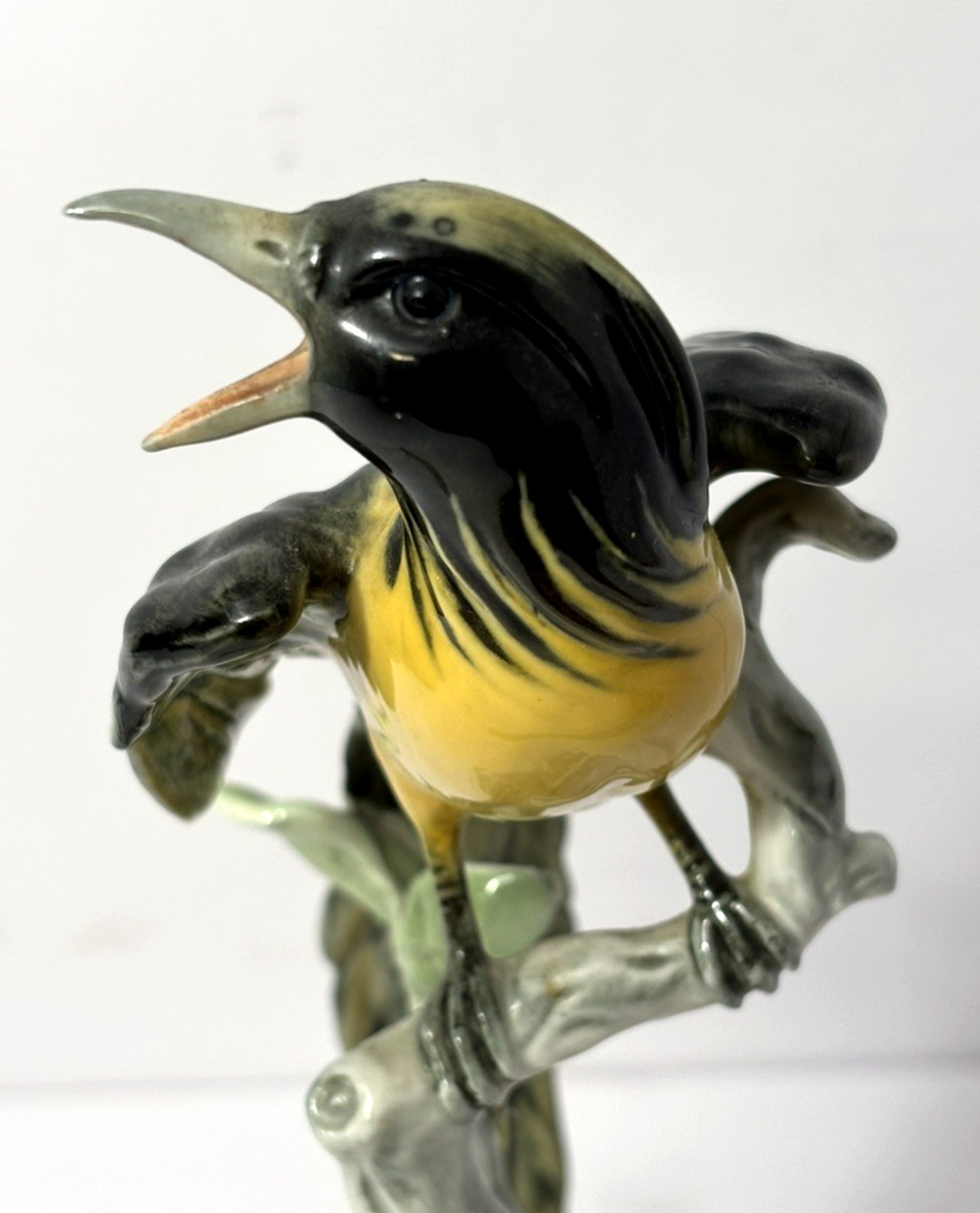 Rare Kaiser Bochmann Porcelain Bird of Paradise Figurine Western Germany VTG 318